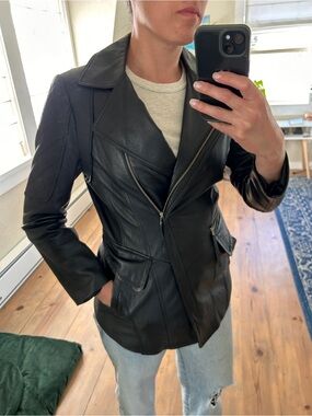 ROBO Trend Black Leather Jacket